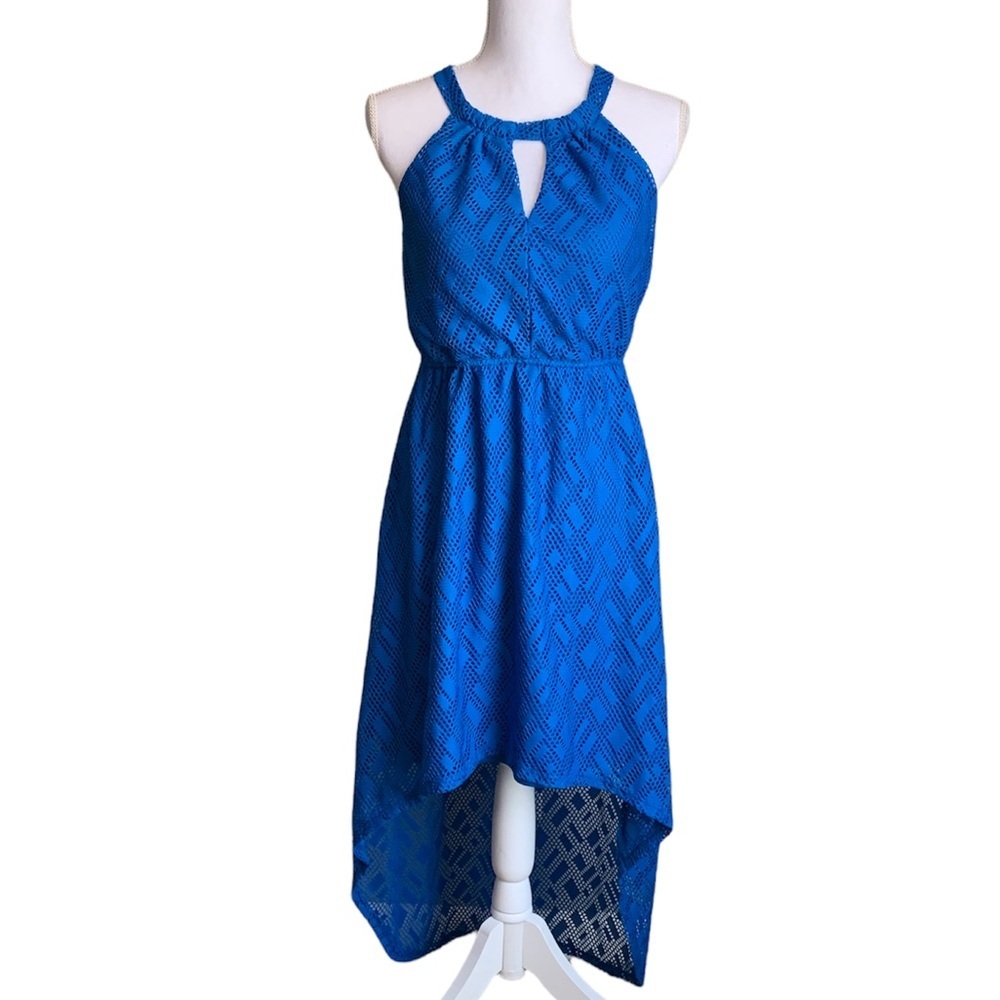 Emma & Michele High Low Tie Back Halter Dress Size Small